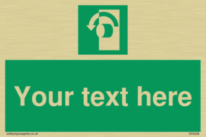 Custom Turn Anti-Clockwise Sign