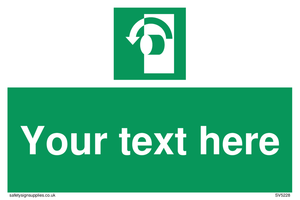 Custom Turn Anti-Clockwise Sign