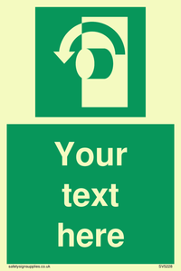 Custom Turn Anti-Clockwise Sign