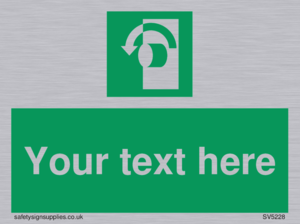 Custom Turn Anti-Clockwise Sign