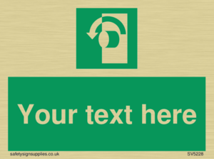 Custom Turn Anti-Clockwise Sign