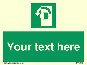Custom Turn Anti-Clockwise Sign