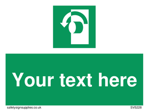 Custom Turn Anti-Clockwise Sign