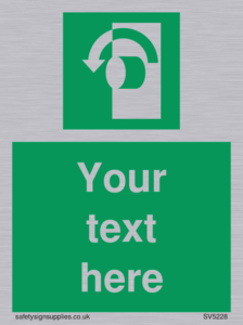 Custom Turn Anti-Clockwise Sign