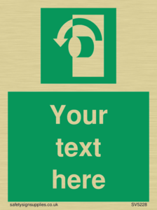 Custom Turn Anti-Clockwise Sign