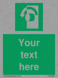 Custom Turn Anti-Clockwise Sign