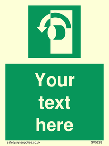 Custom Turn Anti-Clockwise Sign