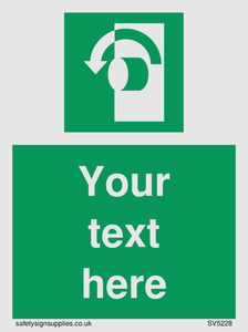 Custom Turn Anti-Clockwise Sign