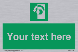 Custom Turn Anti-Clockwise Sign