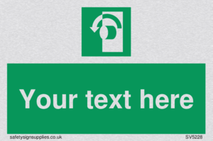 Custom Turn Anti-Clockwise Sign