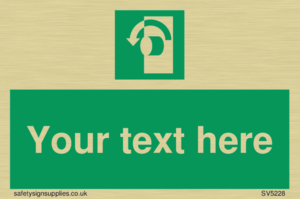 Custom Turn Anti-Clockwise Sign