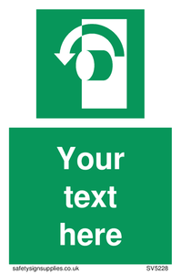 Custom Turn Anti-Clockwise Sign