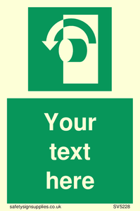 Custom Turn Anti-Clockwise Sign