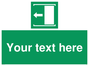 Custom Slide to Open Sign 