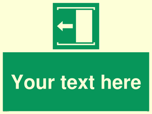 Custom Slide to Open Sign