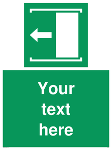 Custom Slide to Open Sign 