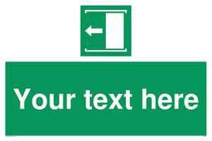 Custom Slide to Open Sign 