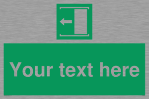 Custom Slide to Open Sign