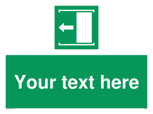 Custom Slide to Open Sign