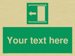 Custom Slide to Open Sign