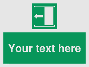 Custom Slide to Open Sign