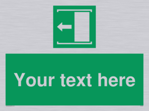 Custom Slide to Open Sign