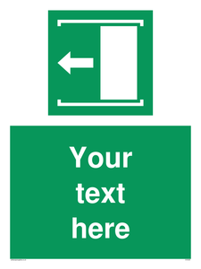 Custom Slide to Open Sign 