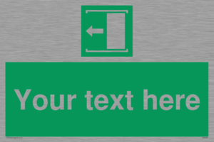 Custom Slide to Open Sign