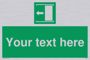 Custom Slide to Open Sign