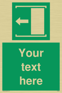 Custom Slide to Open Sign