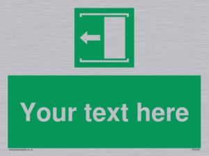 Custom Slide to Open Sign