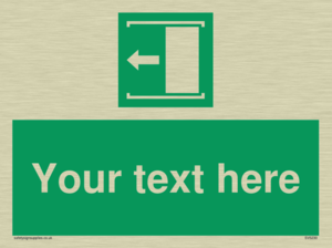 Custom Slide to Open Sign