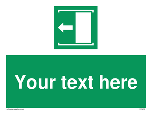 Custom Slide to Open Sign 