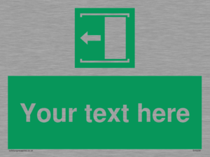 Custom Slide to Open Sign