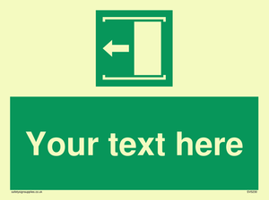 Custom Slide to Open Sign