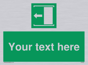 Custom Slide to Open Sign