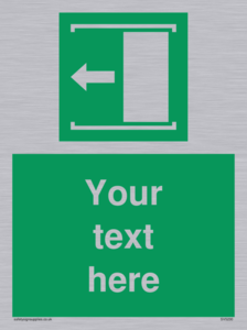 Custom Slide to Open Sign