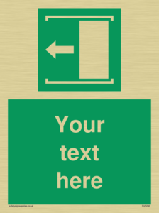 Custom Slide to Open Sign