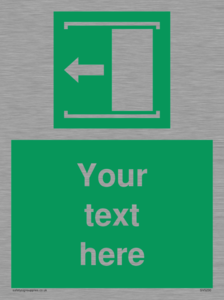 Custom Slide to Open Sign