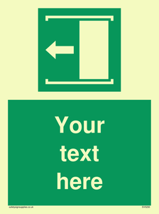 Custom Slide to Open Sign