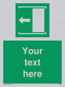 Custom Slide to Open Sign