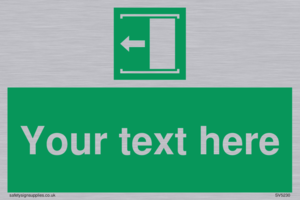 Custom Slide to Open Sign