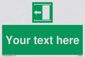 Custom Slide to Open Sign