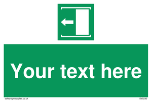 Custom Slide to Open Sign 