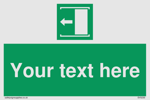 Custom Slide to Open Sign