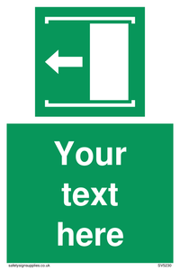 Custom Slide to Open Sign 