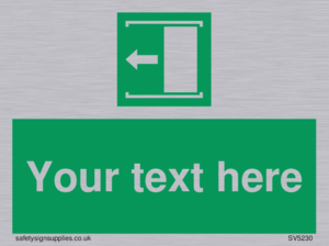 Custom Slide to Open Sign