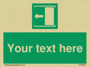 Custom Slide to Open Sign