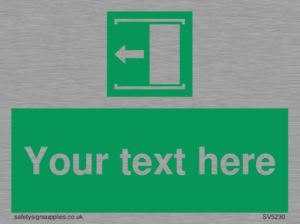 Custom Slide to Open Sign