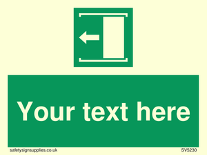 Custom Slide to Open Sign